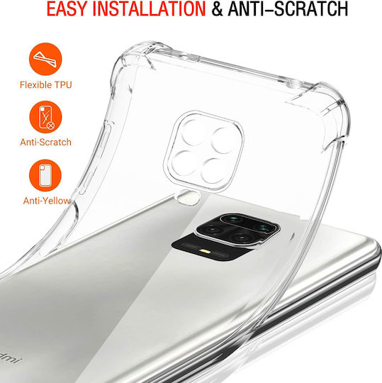Techsuit Shockproof Задна корица Силикон Прозрачен (Redmi Note 9S / 9 Pro / 9 Pro Max)