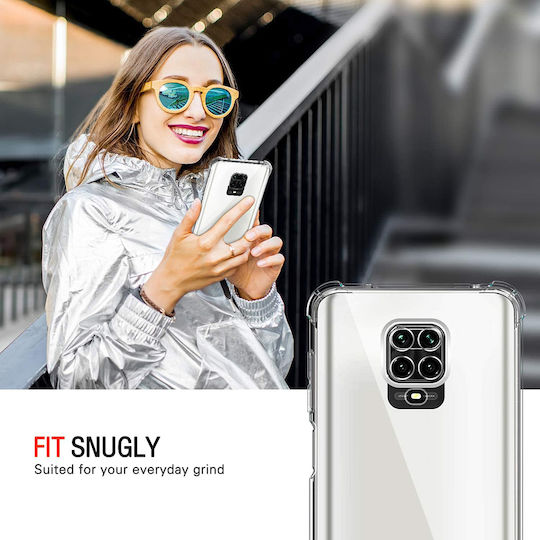 Techsuit Shockproof Задна корица Силикон Прозрачен (Redmi Note 9S / 9 Pro / 9 Pro Max)
