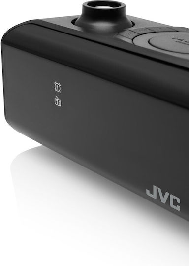 JVC Επιτραπέζιο Ψηφιακό Ρολόι LED με Ξυπνητήρι & Ραδιόφωνο Μαύρο RA-E211B