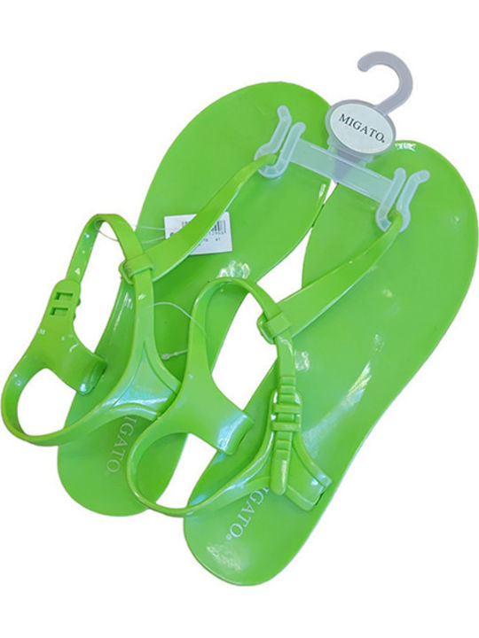 Frauen Flip Flops in Grün Farbe