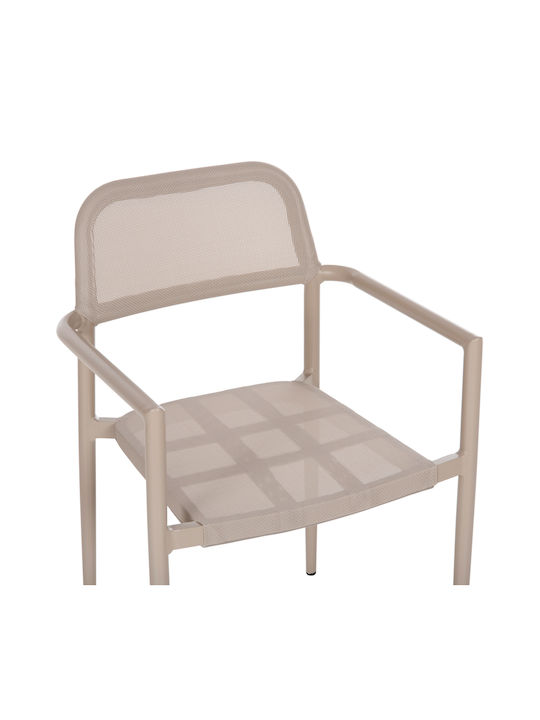 Gartenstühle Aluminium Champagne 53x51x80cm