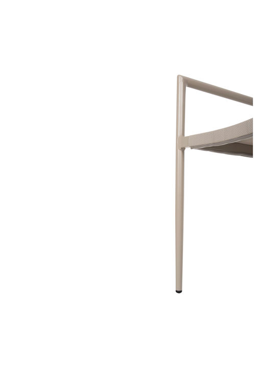 Gartenstühle Aluminium Champagne 53x51x80cm