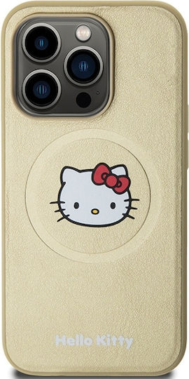 Hello Kitty Задна корица Пластмаса Златист (iPhone 15 Pro Max)