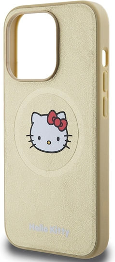 Hello Kitty Задна корица Пластмаса Златист (iPhone 15 Pro Max)