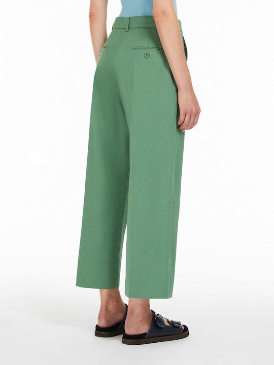 Weekend Maxmara Women's Cotton Trousers GREEN