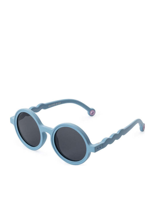 Olivio & Co Round Kids Sunglasses with Polarized Blue Lens