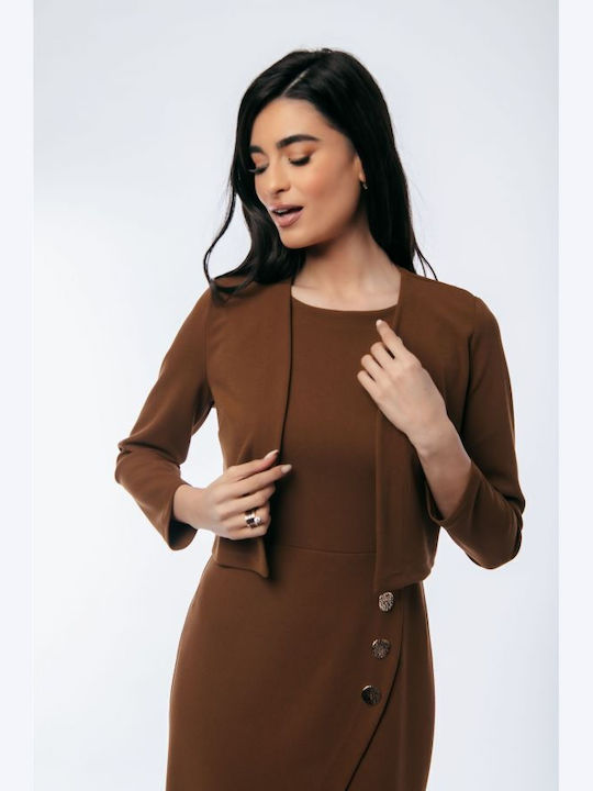 BelleFille Clay Brown Bolero de damă