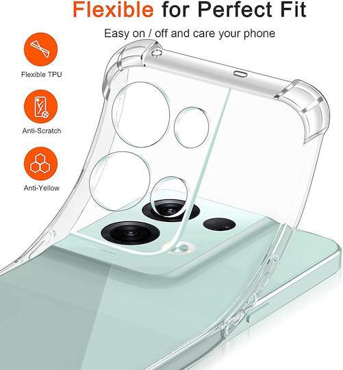 Techsuit Techsuit Back Cover Σιλικόνης Διάφανο (Oppo Reno8 Pro)