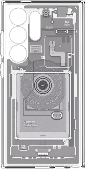 Spigen Ultra Hybrid Umschlag Rückseite Kunststoff 2mm Zero One White (Galaxy S24 Ultra)