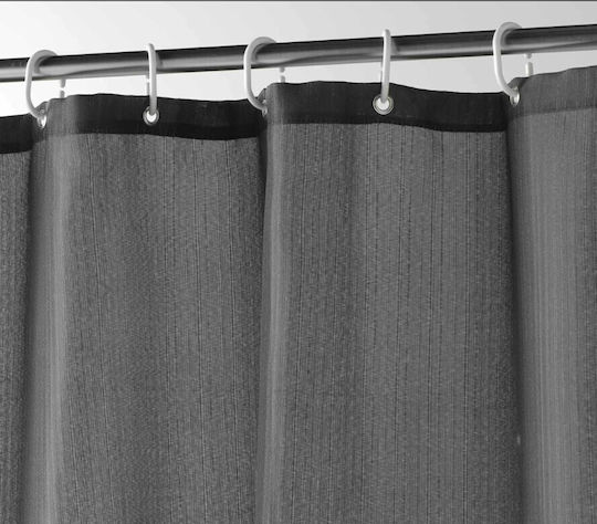 Kipper Shower Curtain 180x200cm D.Grey