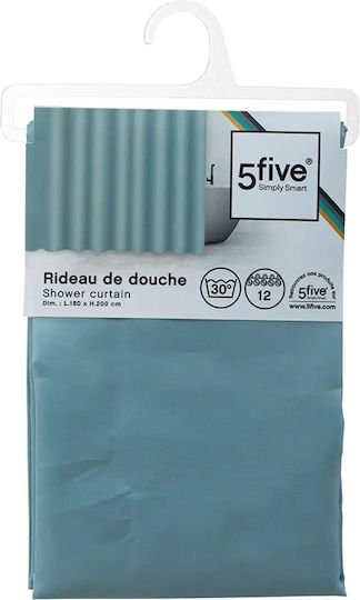 5Five Душ завеса Тъканна 180x200см Artic Blue 138006q