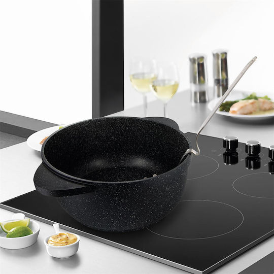 Cook Concept Deep Pasta Colander Stainless Steel Gray Spoon 7.5cm