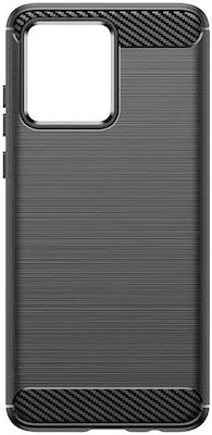 Hurtel Carbon Back Cover Silicone Durable Black (Moto G84)