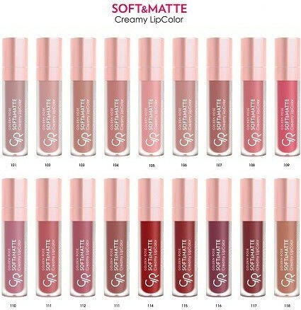 Golden Rose Soft & Matte Creamy Lang anhaltend Flüssig Lippenstift Matt 109 5.5gr