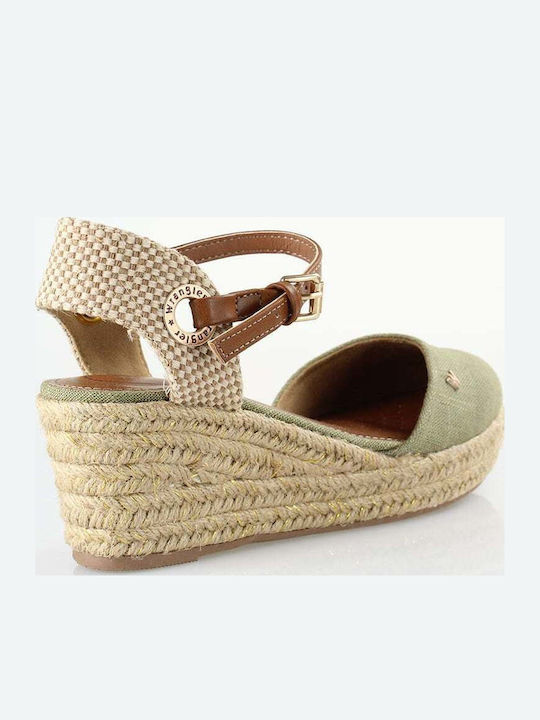 Platforme dama În Tip Espadrile Verzi