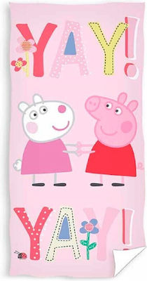 Astley Baker Davies Kinder-Strandtuch Mehrfarbig Peppa Schwein 140x70cm