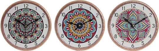Home Esprit Wall Clock Ceramic Multicolour Ø16cm