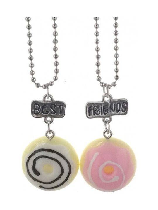 Set 2 Pendants Pendants Best Friends Bff Donuts Bff533