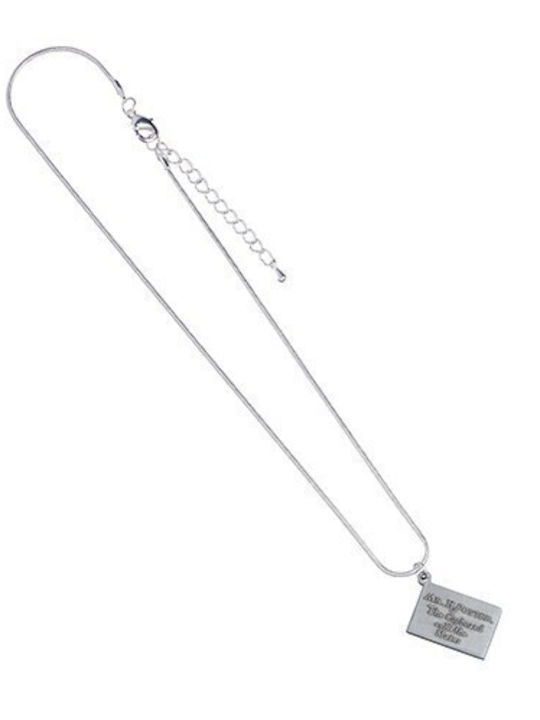 Harry Potter Hogwarts Acceptance Letter Silver Plated Pendant Necklace