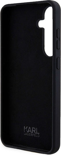 Karl Lagerfeld Ikonik Umschlag Rückseite Kunststoff / Silikon Schwarz (Galaxy S24)