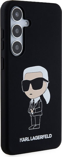 Karl Lagerfeld Ikonik Umschlag Rückseite Kunststoff / Silikon Schwarz (Galaxy S24)