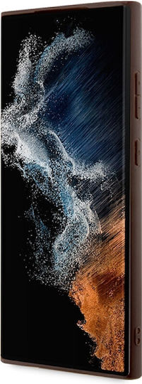 Guess Back Cover Δερματίνης / Δερμάτινο Καφέ (Galaxy S24 Ultra)