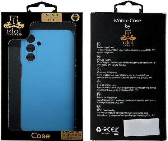 Idol 1991 Velvet Elite Umschlag Rückseite Silikon Wasserdicht Blau (SAMSUNG A15 4G, A15 5G)