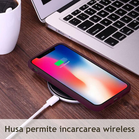 Techsuit Soft Edge Umschlag Rückseite Silikon Lila (OnePlus 12R)