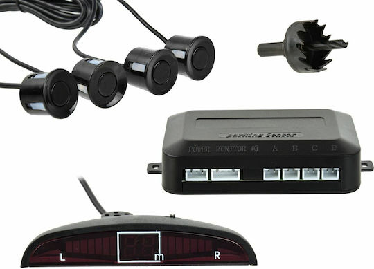Geko Car Parking System and 4 Sensors in Black Color