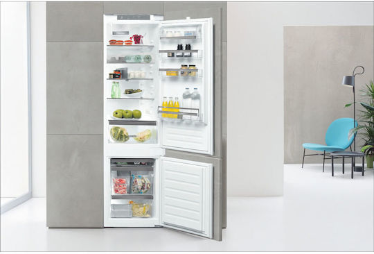 Whirlpool Εντοιχιζόμενος Ψυγειοκαταψύκτης 306lt Υ193.5xΠ54xΒ54.5εκ. Λευκός ART 9811 SF2