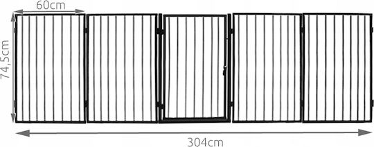 Ecran de protecție pentru șemineu din metal 74.5x74.5cm Negru