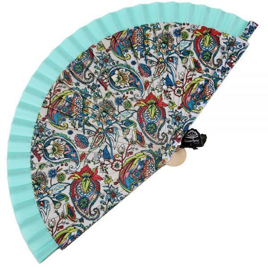 Fan Fan Lachuria Floral 23cm Holz