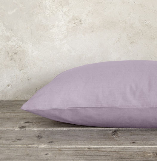 Nima Unicolors Σεντόνι Υπέρδιπλο με Λάστιχο 165x205+35εκ. Pale Mauve