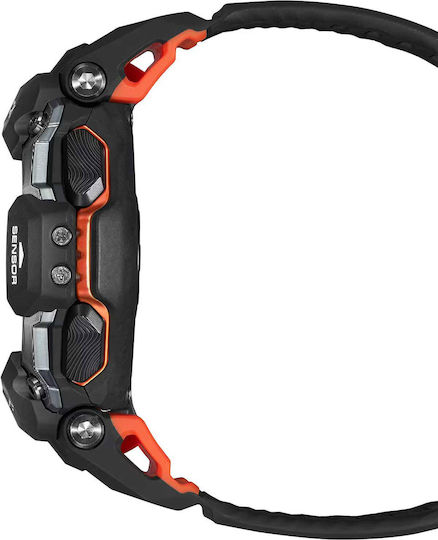Casio G-Shock GBD-H2000-1AER 60mm Waterproof Smartwatch with Heart Rate Monitor (Black)