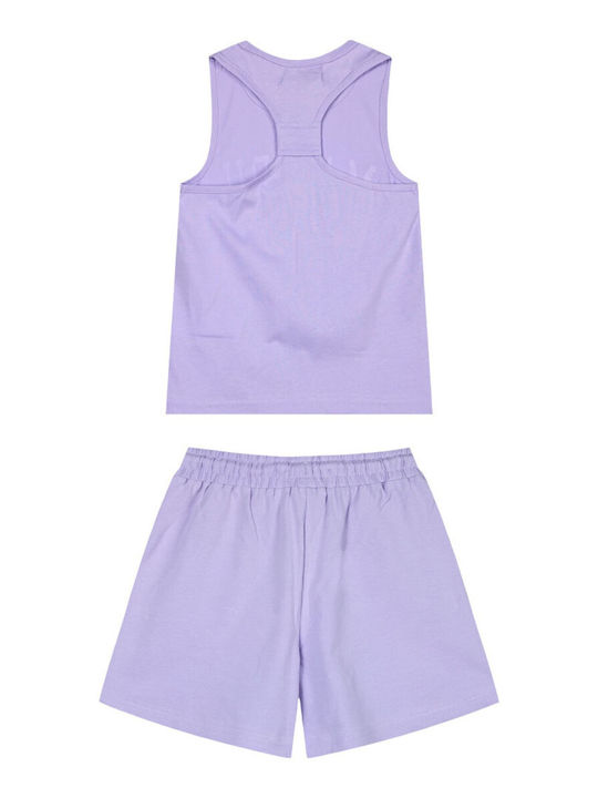 Energiers Kinder Set mit Shorts Sommer 2Stück Lilac