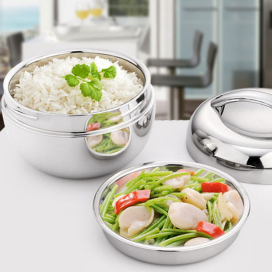 Orion Lunchbox Isolierte Lunchbox Inox Silber 2000ml 1Stück