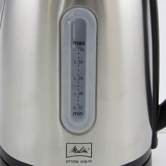Melitta Prime Aqua Βραστήρας 1.7lt 2200W Ασημί