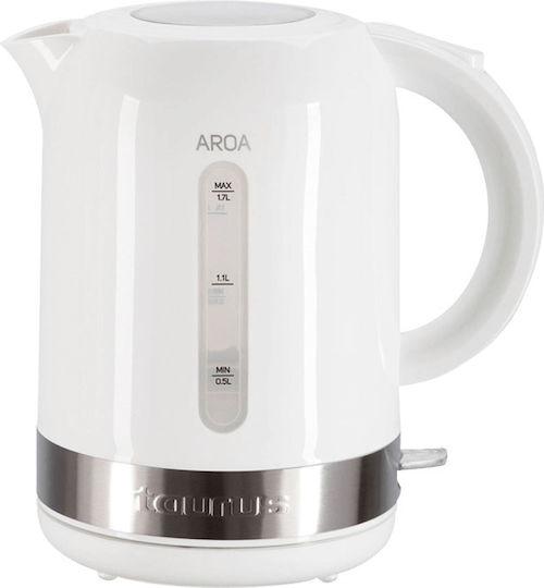 Taurus Aroa Βραστήρας 1.7lt 2200W Λευκός