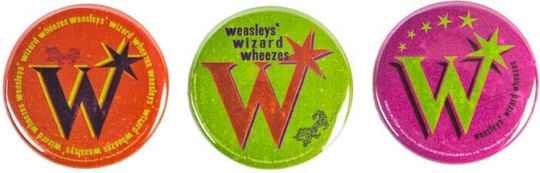 Set 3 insigne Harry Potter Weasley 4 Cm