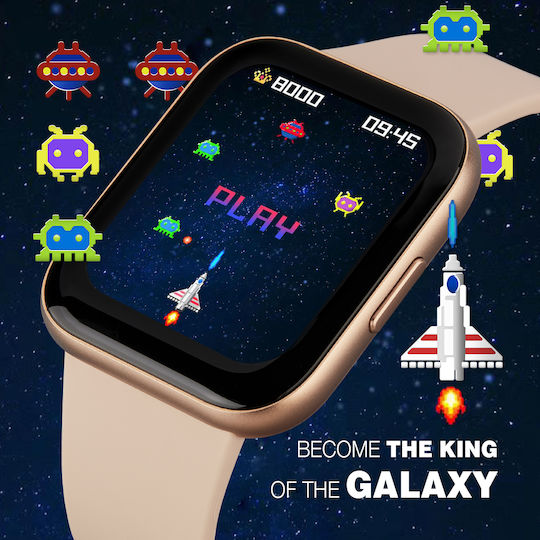 Marea B57013/2 45mm Smartwatch με Παλμογράφο (Σομόν)
