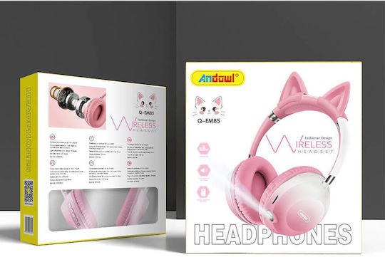 Andowl Q-EM85 Ασύρματα Bluetooth On Ear Ακουστικά Μαύρα