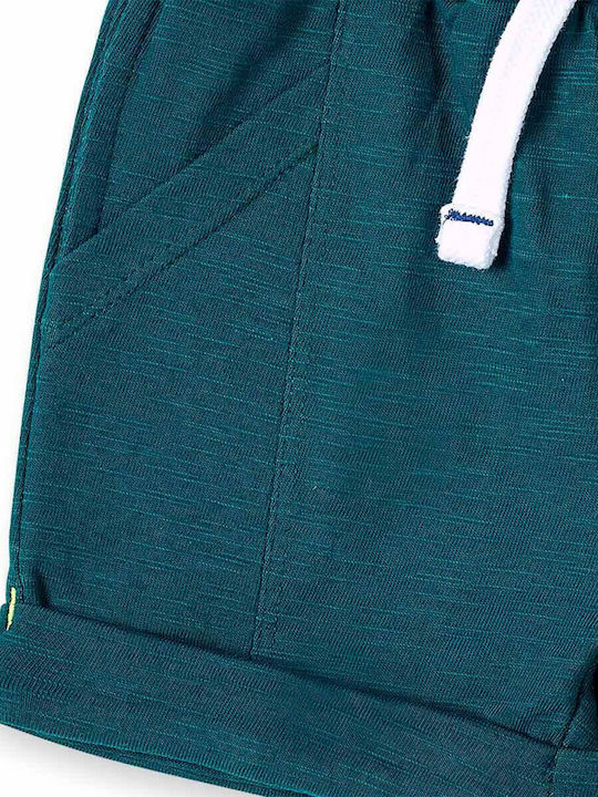 Kinder-Shorts/Bermudas Stoff Petrol Blau