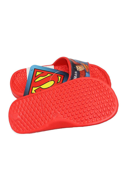 Șlapi pentru copii Roșii Superman