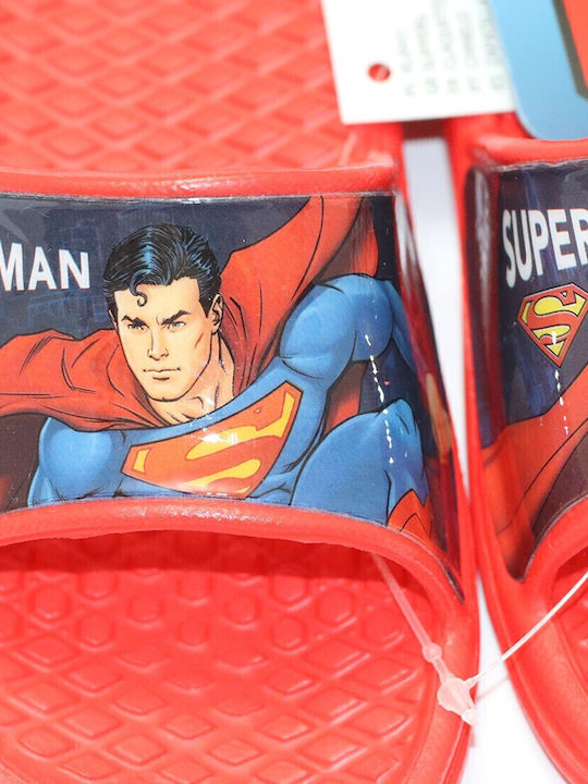 Șlapi pentru copii Roșii Superman