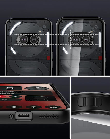Back Cover Σιλικόνης Διάφανο (Nothing Phone 2a, Fusion Hybrid)