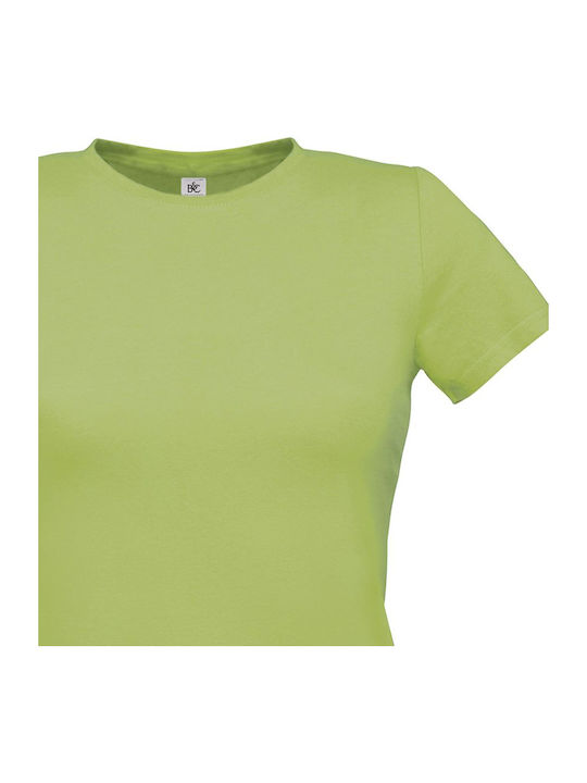 B&C Women's Short Sleeve Promotional T-Shirt Pistachio