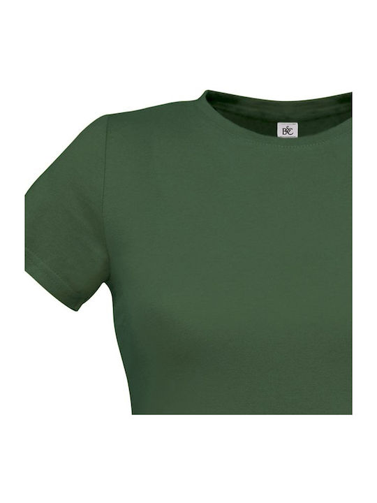 B&C Γυναικείο Διαφημιστικό T-shirt Κοντομάνικο Bottle Green