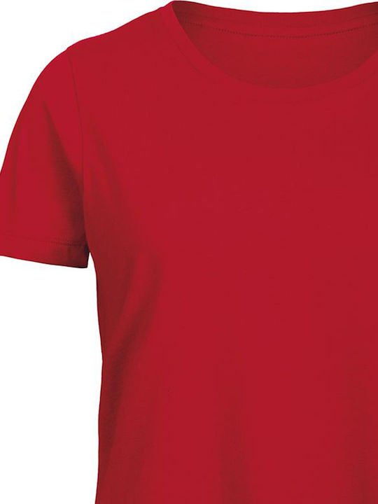 B&C Inspire Women's Short Sleeve Promotional T-Shirt Red