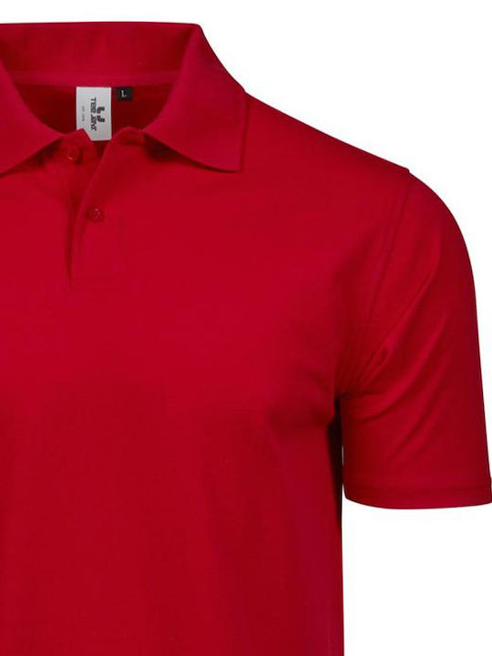 Tee Jays Men's Short Sleeve Promotional Blouse Red