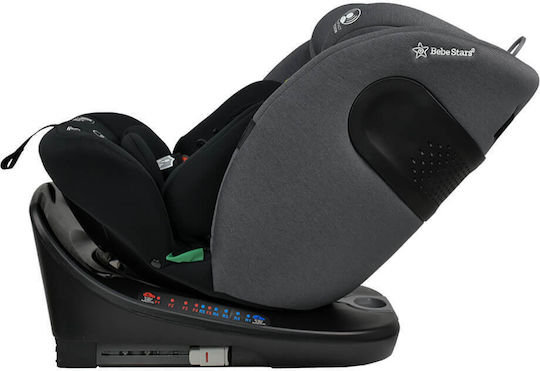 Bebe Stars Supreme Baby Car Seat i-Size with Isofix Steel Grey
